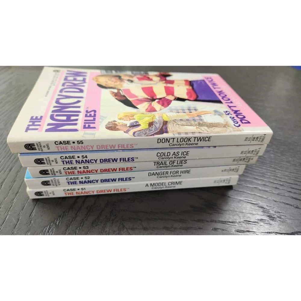 Nancy Drew‎ Files Books 51–55 Paperback Lot Mystery Series